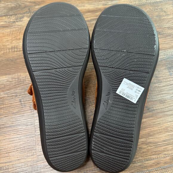 Clarks Laurieann Rae size US 12 W brown thong sandals NEW adjustable strap - Picture 8 of 13